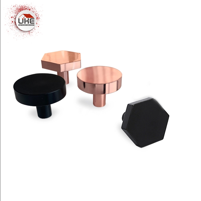 Restoration Hardware Furniture Used - UKE Black Aluminum Furniture Knob Rose