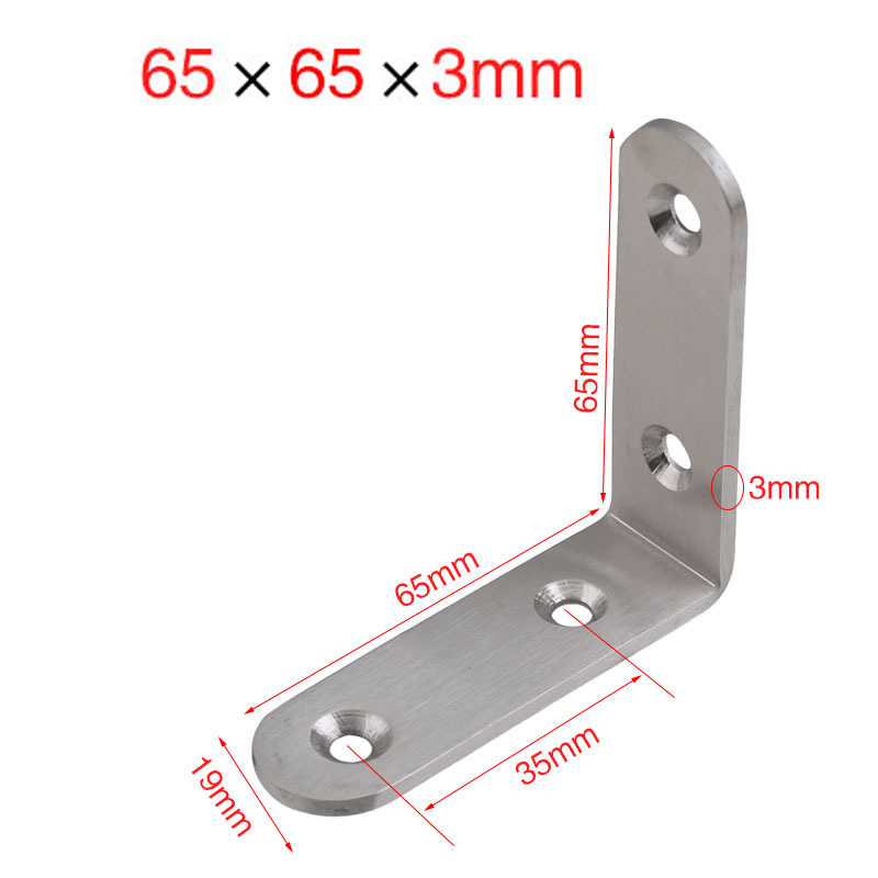 Furniture Screw Type - With Screws 304 Stainless Steel Corner