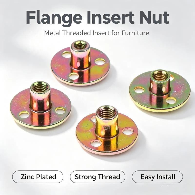 Furniture Hardware Threaded Inserts - 8/16Pcs M6 M8 M10 Brad Hole