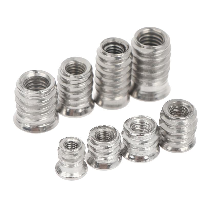 10Pcs M4 M6 M8 Hex Socket Wood - Furniture Hardware Threaded Inserts ulasan dan harga