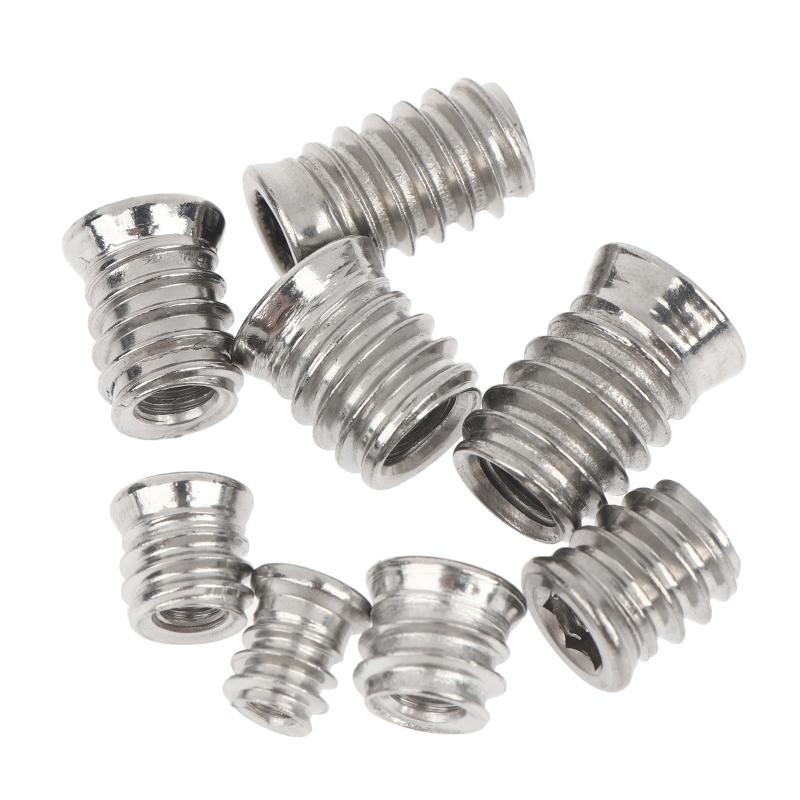 10Pcs M4 M6 M8 Hex Socket Wood - Furniture Hardware Threaded Inserts ulasan dan harga