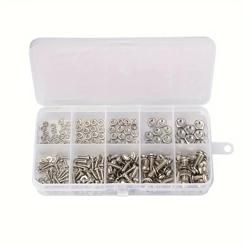 320PCS Hex Nuts & Bolts Set M2 - Furniture Hardware Nut ulasan dan harga