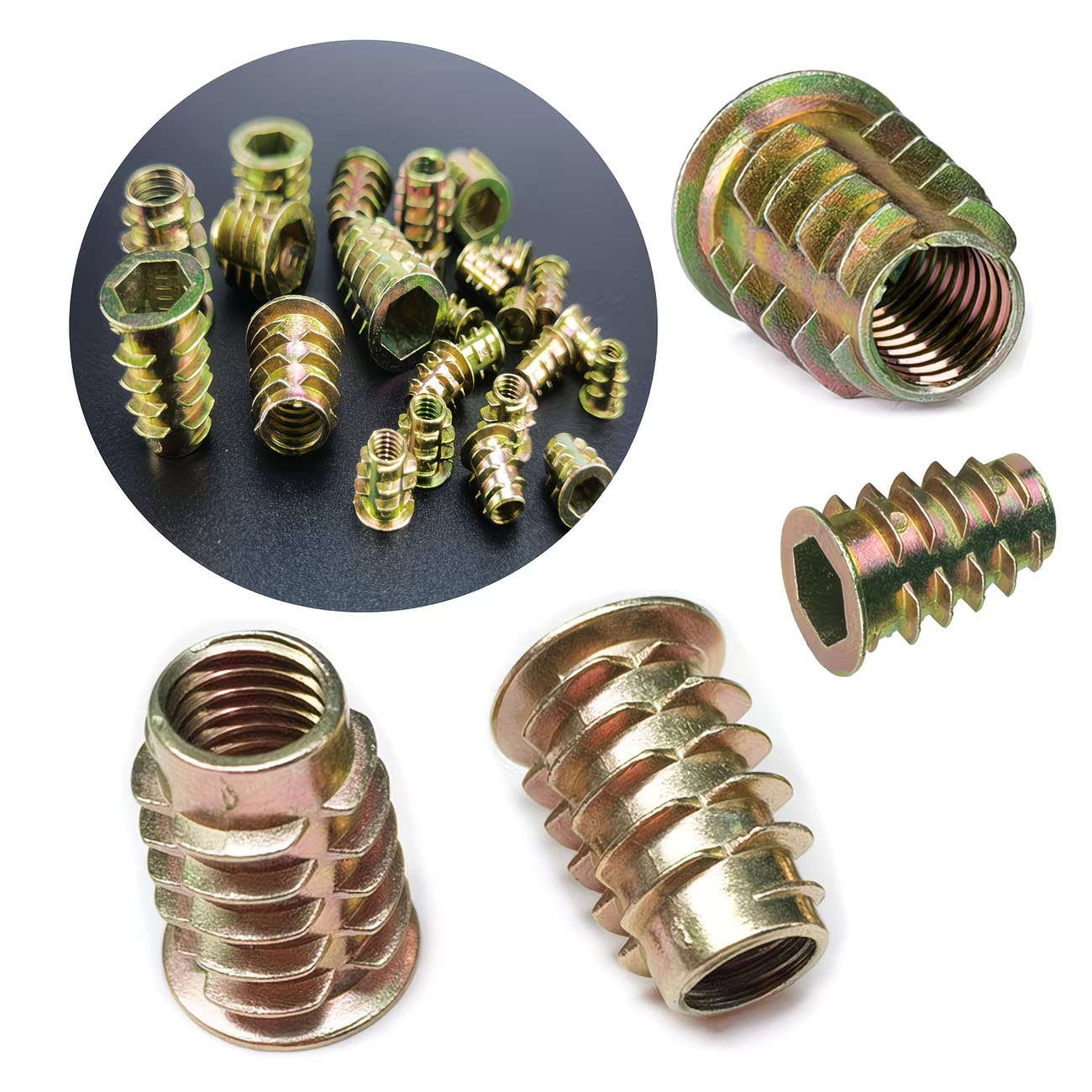 M4/M5/M6 Threaded Insert Nut E - Furniture Hardware Threaded Inserts ulasan dan harga