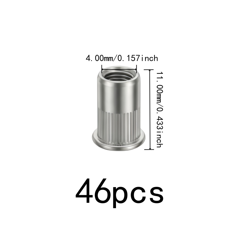 46 pcs M4 Threaded Insert Nuts - Furniture Hardware Threaded Inserts ulasan dan harga