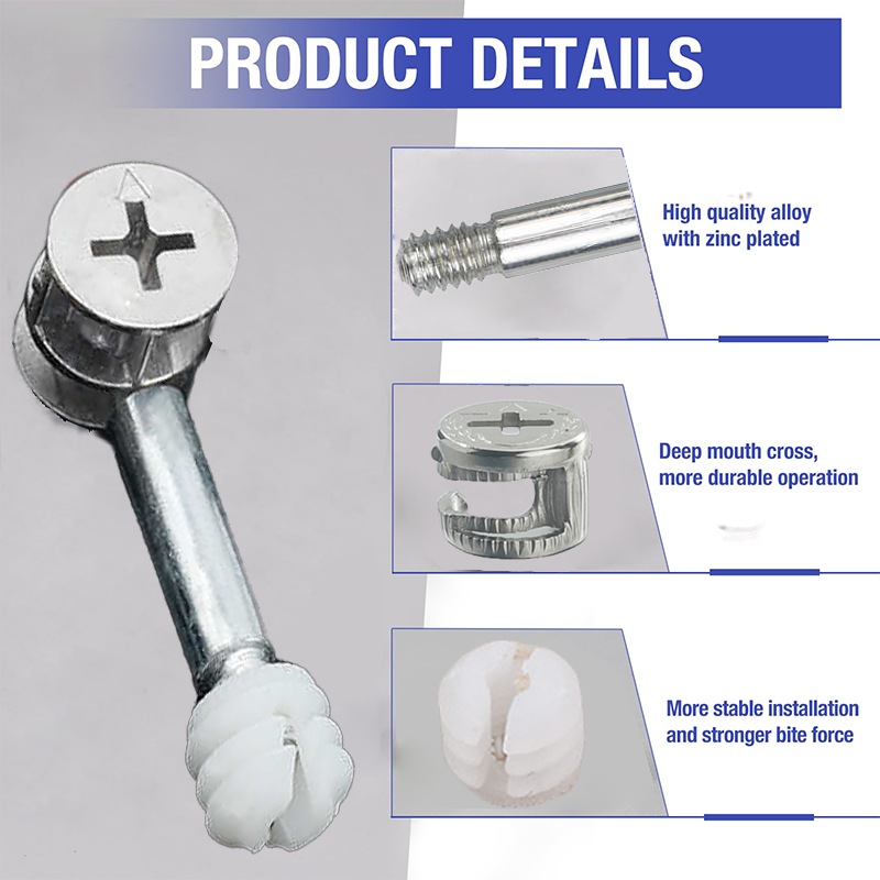 20 Set 35/40mm Cam Lock Screws - Furniture Joinery Hardware ulasan dan harga