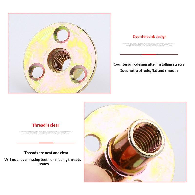 8/16Pcs M6 M8 M10 Brad Hole Te - Furniture Hardware Threaded Inserts ulasan dan harga