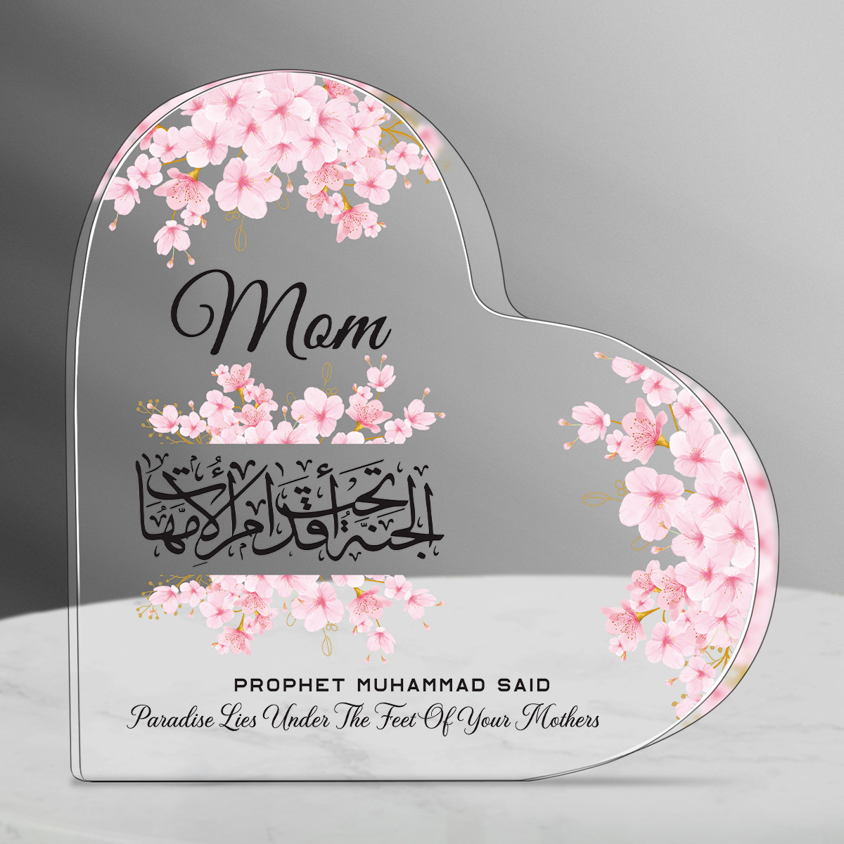 Heart Acrylic Desk Plaque Mom  - Furniture Paradise & Hardware Ghaziabad By Owner ulasan dan harga