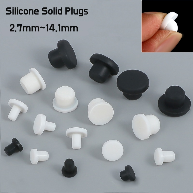 Black White Silicone Solid Plu - Furniture Screw Type ulasan dan harga