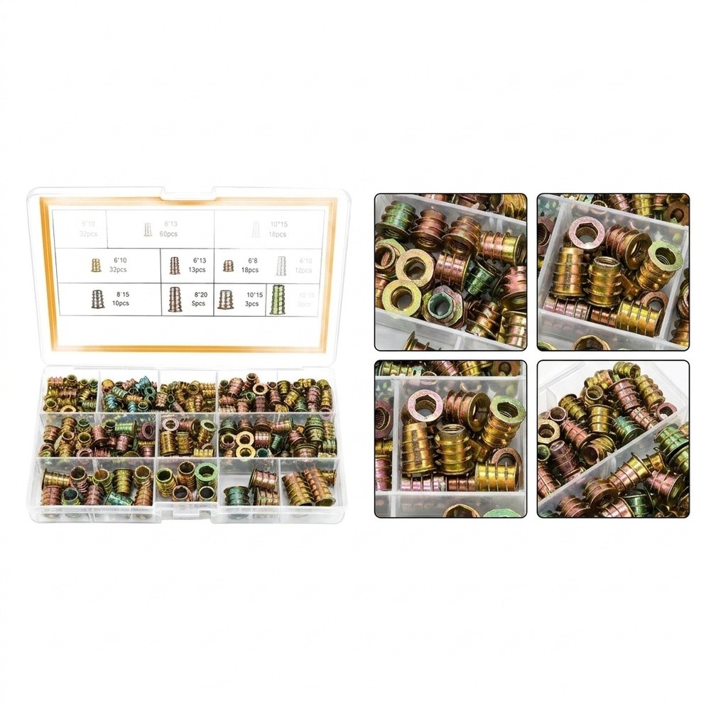 Zinc Alloy Threaded Inserts Fo - Furniture Hardware Threaded Inserts ulasan dan harga