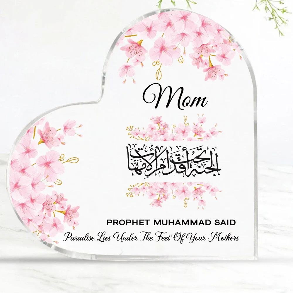 Heart Acrylic Desk Plaque Mom  - Furniture Paradise & Hardware Ghaziabad By Owner ulasan dan harga