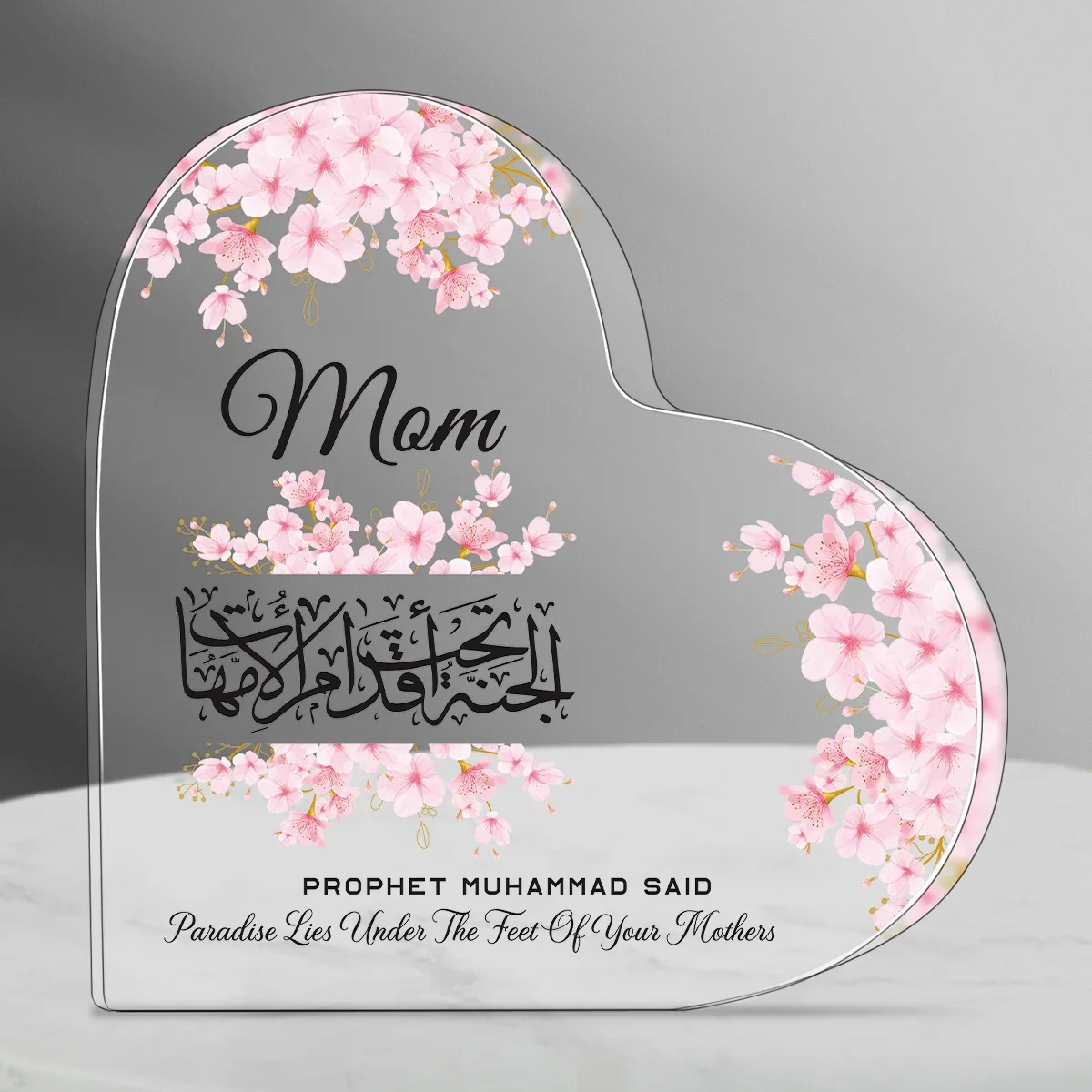 Heart Acrylic Desk Plaque Mom  - Furniture Paradise & Hardware Ghaziabad By Owner ulasan dan harga