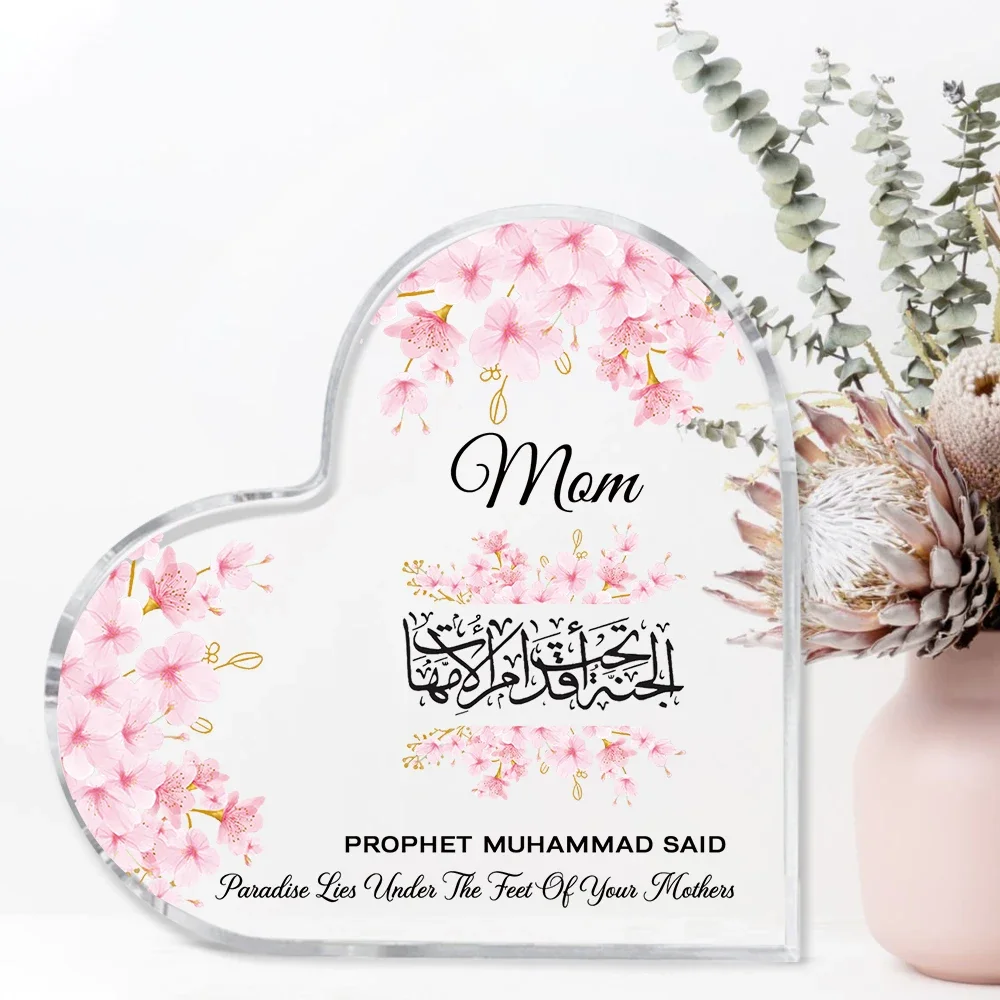 Heart Acrylic Desk Plaque Mom  - Furniture Paradise & Hardware Ghaziabad By Owner ulasan dan harga