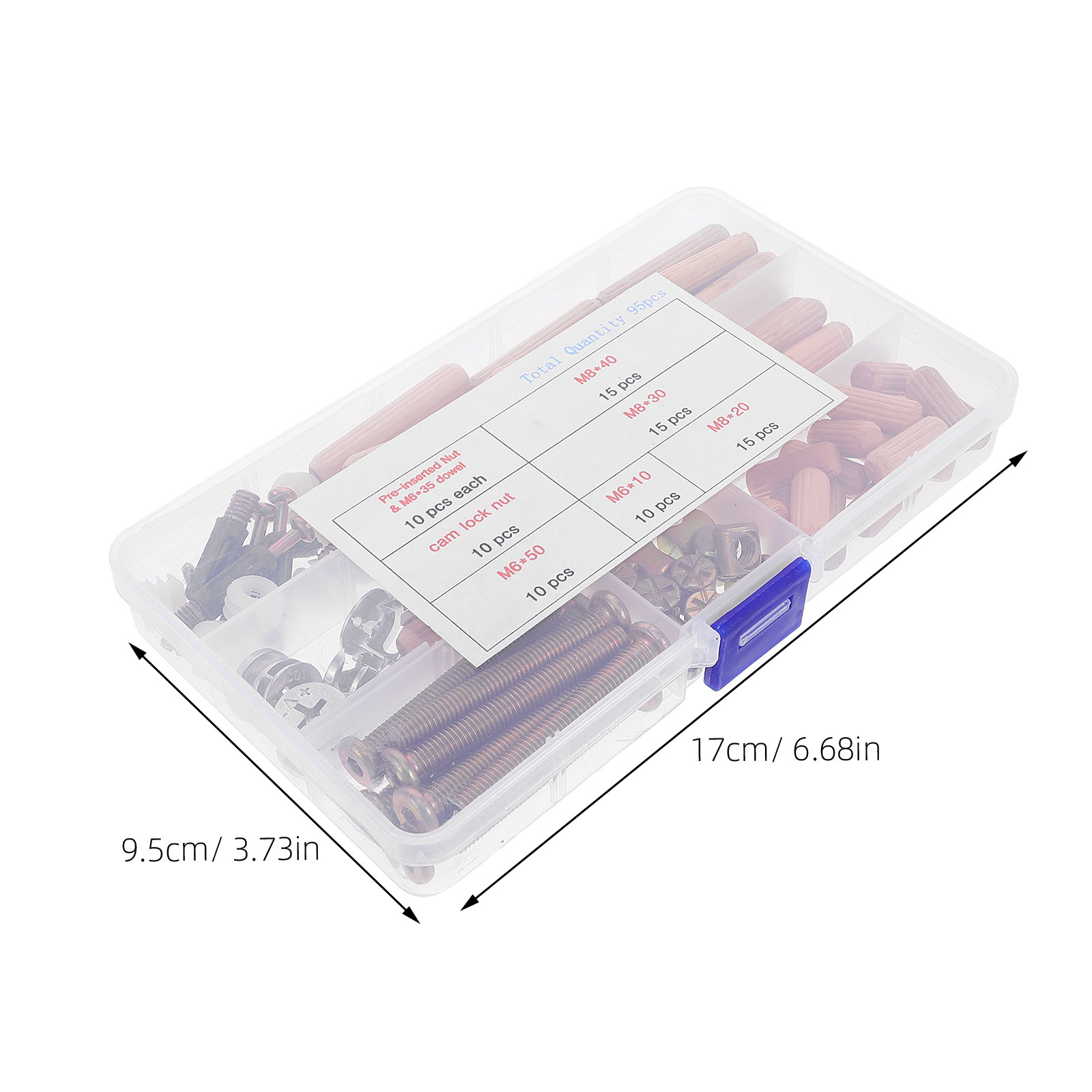 95Pcs Bunk Bed Hardware Connec - Furniture Hardware Nut ulasan dan harga